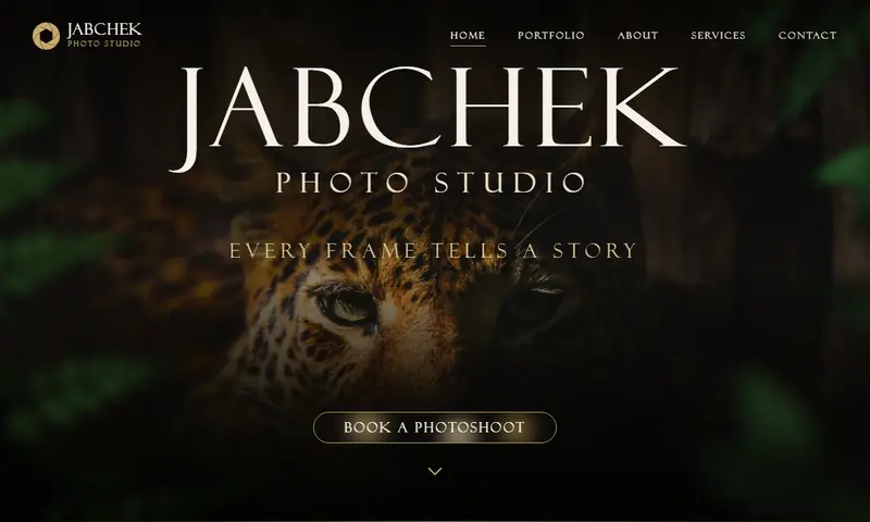 Сайт Jabchek Photostudio — розробка maryan4ik.dev